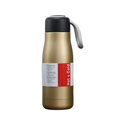 زجاجة مشروبات من الفولاذ المقاوم للصدأ بمقبض